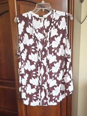 41 Hawthorn Floral Sleeveless Blouse XXL